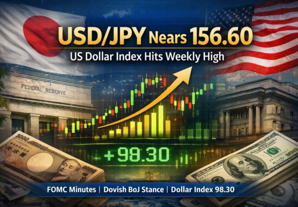 USD/JPY near 156.60 climbs as US Dollar Index rises