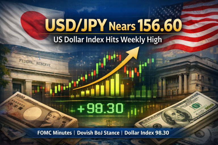 USD/JPY near 156.60 climbs as US Dollar Index rises