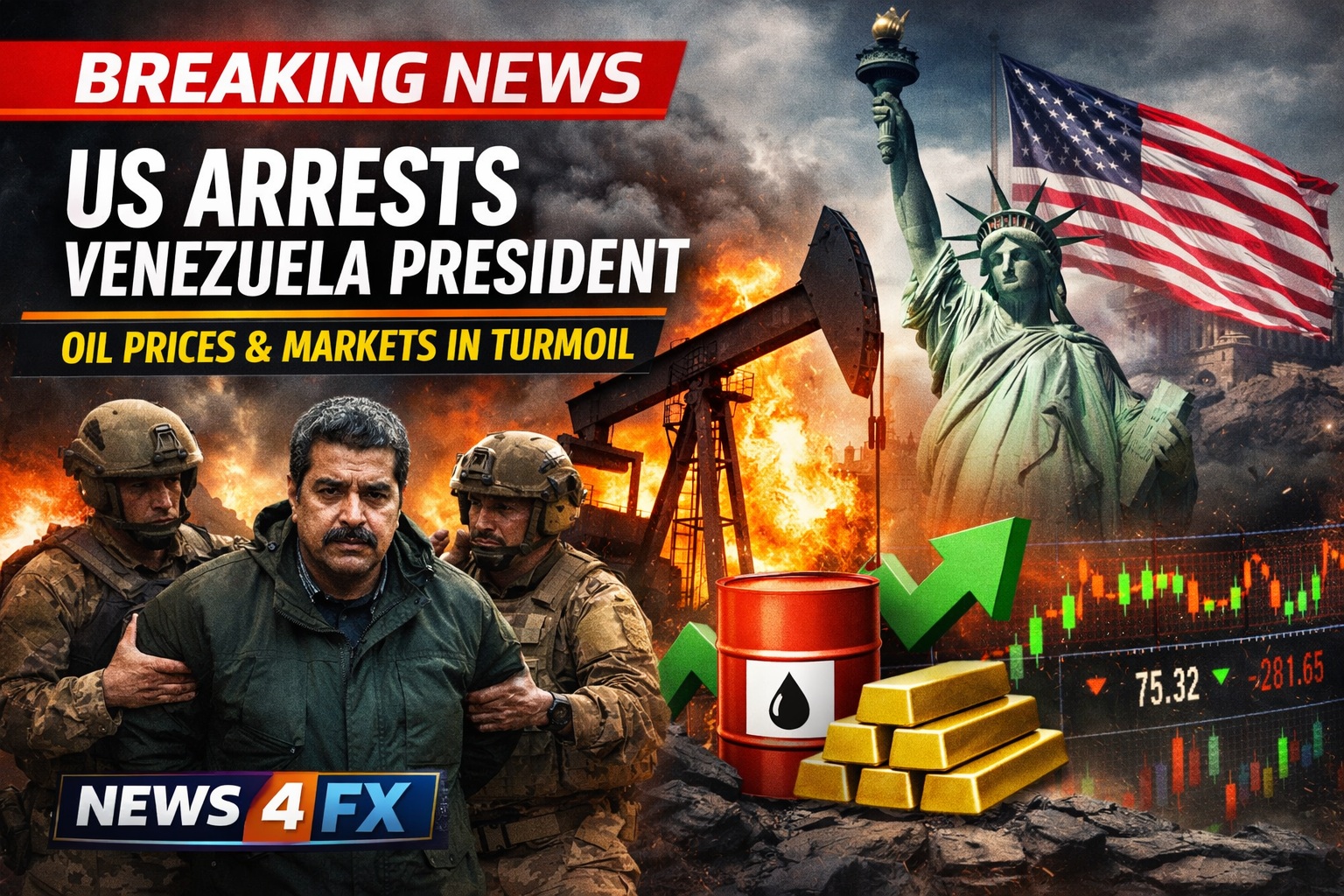 US arrests Venezuela president and impact on oil prices and global markets