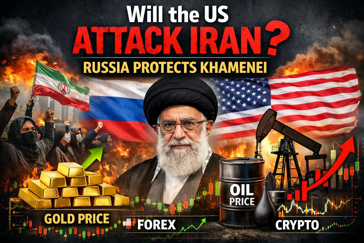 Will the US Attack Iran? Russia Protects Ali Khamenei Amid Protests and Market Volatility